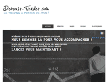 Tablet Screenshot of devenir-trader.com